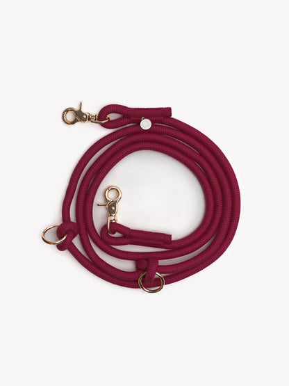 Laisse pour chien "mains libres" en corde - Bordeaux - Furlou