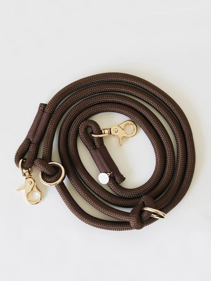 Laisse pour chien "mains libres" en corde - Marron - Furlou