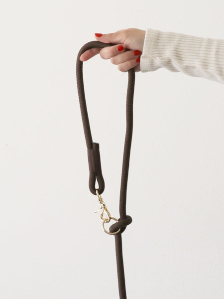 Laisse pour chien "mains libres" en corde - Marron - Furlou