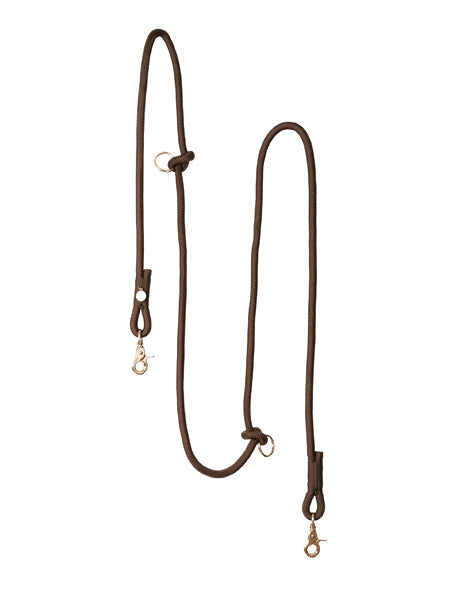 Laisse pour chien "mains libres" en corde - Marron - Furlou