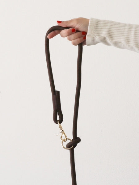 Laisse pour chien "mains libres" en corde - Noir - Furlou