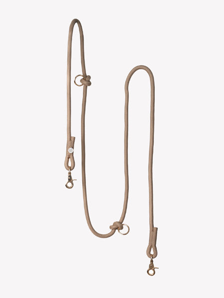 Laisse pour chien "mains libres" en corde - Sand (Sable) - Furlou