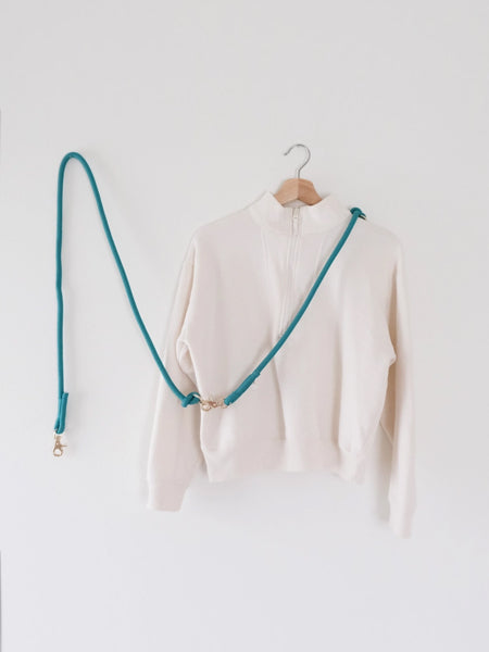 Laisse pour chien "mains libres" en corde - Teal - Furlou
