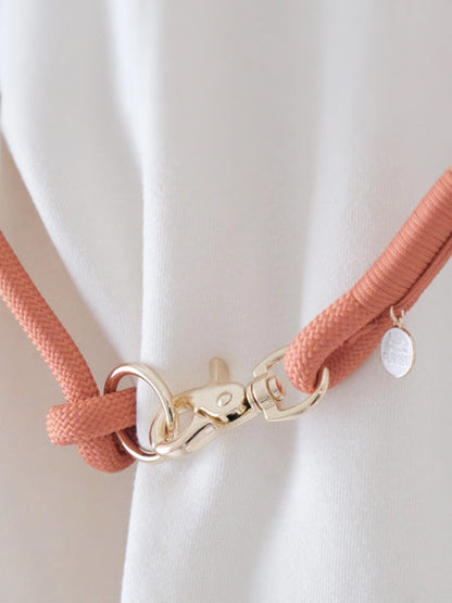 Laisse pour chien "mains libres" en corde - Terracotta - Furlou
