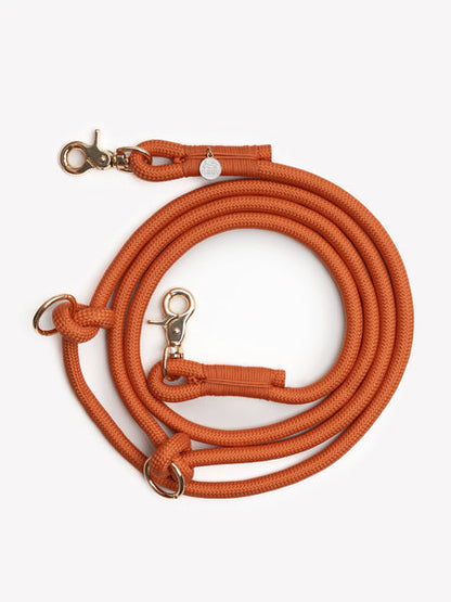 Laisse pour chien "mains libres" en corde - Terracotta - Furlou