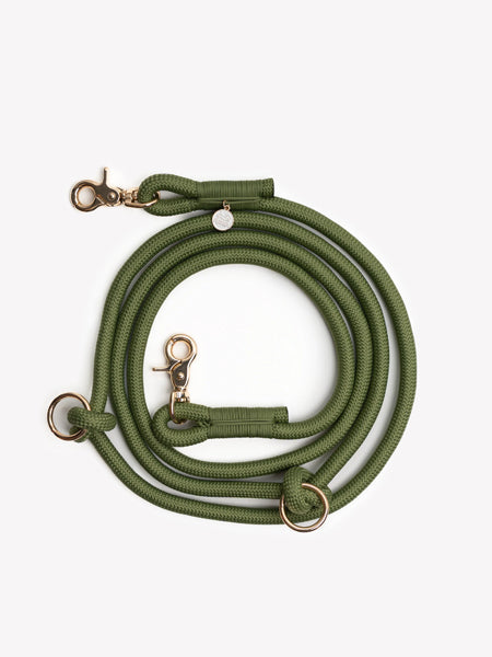 Laisse pour chien "mains libres" en corde - Green (Vert) - Furlou