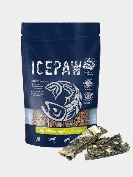 Barre de morue séchée à mâcher - Icepaw