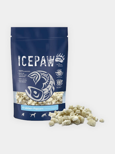 Friandises de récompense pour chien - Pop corn à la Crevette - Icepaw