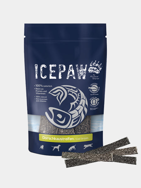 Sticks de morue séchée à mâcher - Icepaw