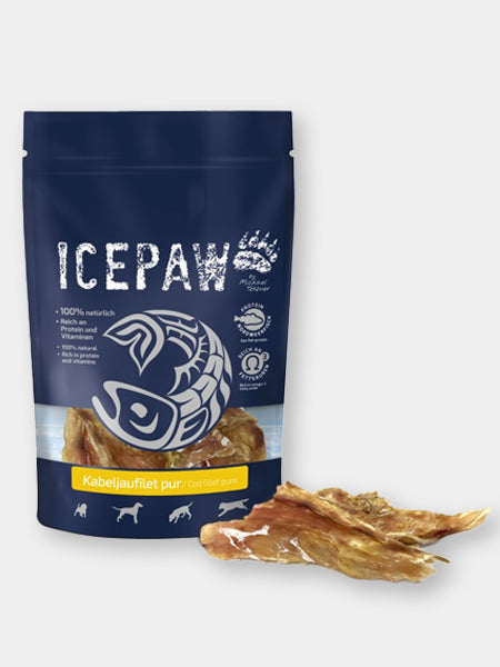Friandises pour chien 100% filets de morues séchés - Icepaw