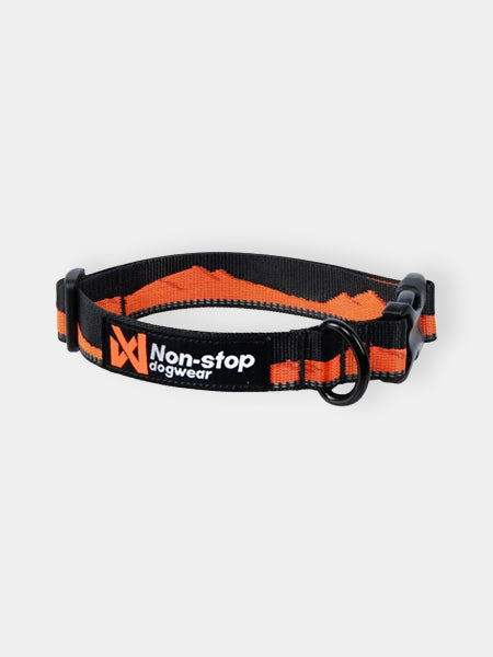 Collier pour chien - Trail quest collar - Black & Orange