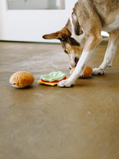 Jouet en peluche pour chien - American Classic - Hamburger
