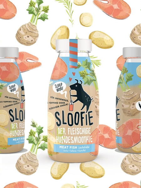Délicieuse 🥤 boisson naturelle pour chien - Meat Fish 🍲🐟 - Sloofie