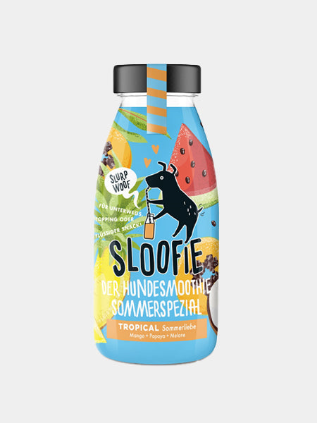 Délicieux Smoothie 🥤 naturel pour chien - Tropical 🍈🍌🍎🥭- Sloofie