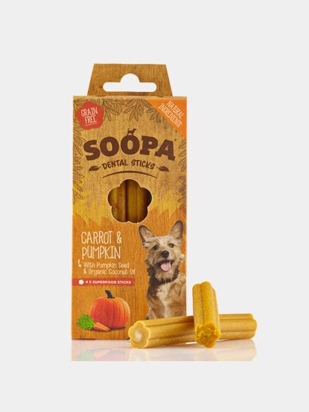 Bâtonnets à mâcher pour chien - Carotte et Citrouille