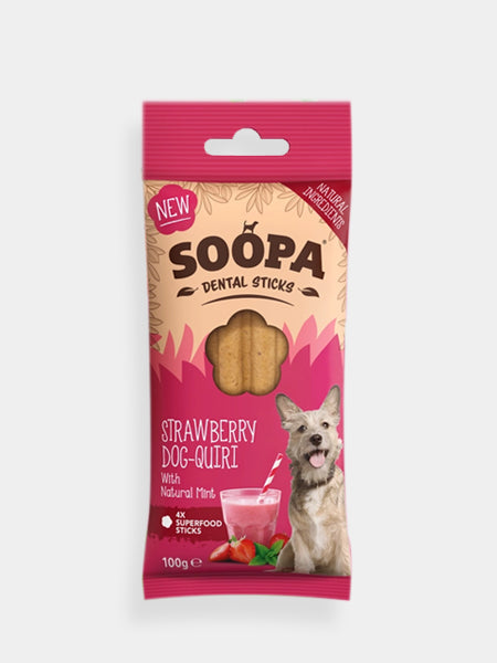 Bâtonnets à mâcher pour chien - Dog Quiri 🍓 - Soopa