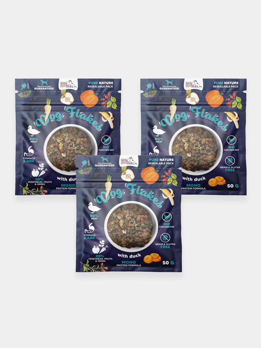Topping pour chien - Dog Flakes Canard 🦆 - Syta Micha
