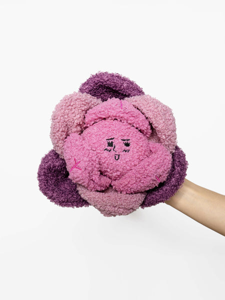 Jouet de fouille et d'enrichissement pour chien - Chou Rose - The FurryFolks
