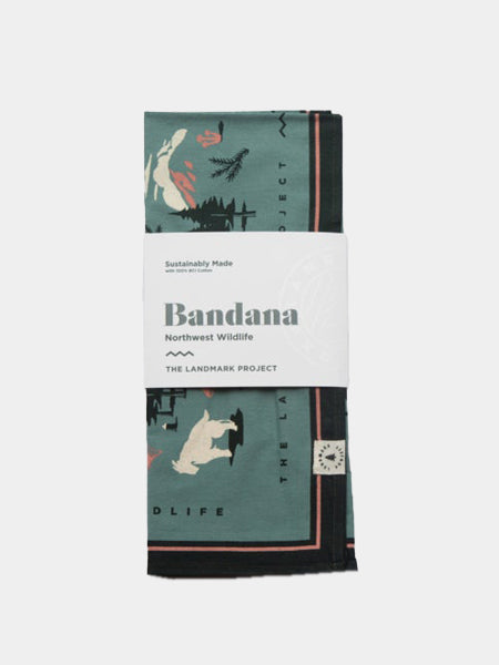 Bandana en coton - Northwest Wildlife - The Landmark Project