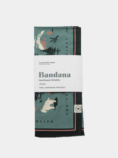 Bandana en coton - Northwest Wildlife - The Landmark Project