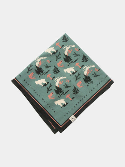 Bandana en coton - Northwest Wildlife - The Landmark Project