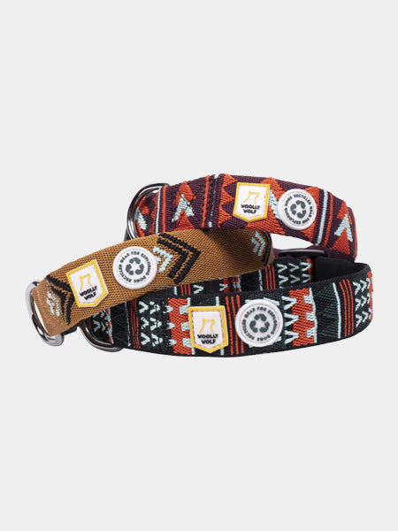 Collier original pour chien motif Polar Night - Woolly Wolf