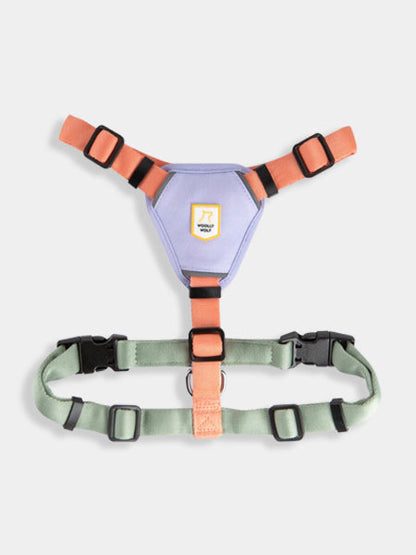 Harnais pour chien - Color Block Salmon Pink - Woolly Wolf