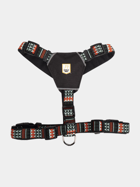 Harnais original pour chien motif Woodland - Woolly Wolf