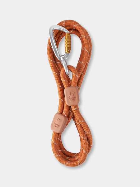 Laisse en corde recyclée pour chien - Terracotta - Woolly Wolf