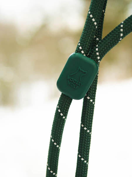 Laisse en corde recyclée pour chien - Evergreen - Woolly Wolf
