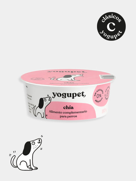 Yaourt sans lactose pour chien - Graines de chia 🌱 - Yogupet