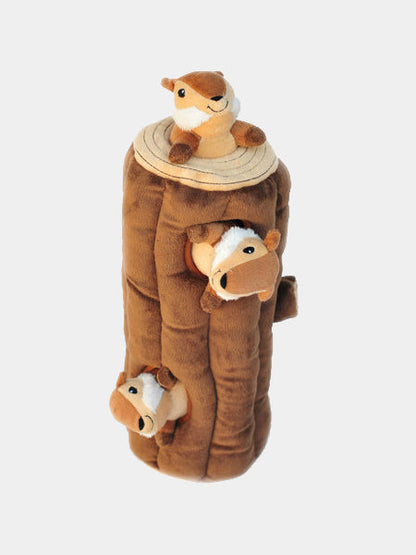 Jouet d'occupation pour chien original - Bûche Ecureuils 🐿️ - ZippyPaws