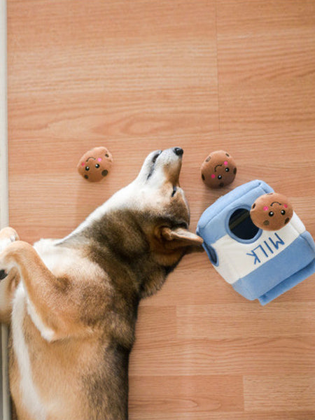Jouet d'occupation pour chien original - Milk et Cookies - ZippyPaws