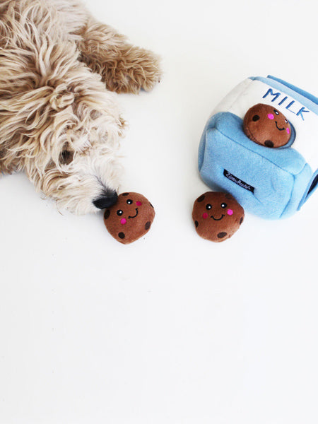 Jouet d'occupation pour chien original - Milk et Cookies - ZippyPaws