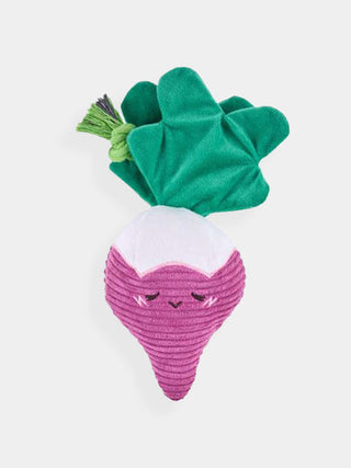 Peluches pour chien - radis - Collection, thème Jardin, Design Radis, Squeaker intégré, Occupe mentalement et physiquement
