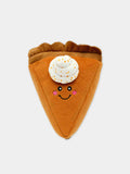 Peluche pour chien - pumpkin pie nomnomz - Design Tarte à la citrouille NomNomz, Squeaker intégré, Poil tout doux, Jouet et doudou pour la sieste